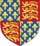 Arms of Plantagenet quartering France Ancient: Royal Arms of England (1340–c.1400)
